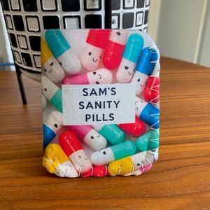 Funny Personalised Medication Pill Case Holder for Birth Control, HRT, Paracetamol