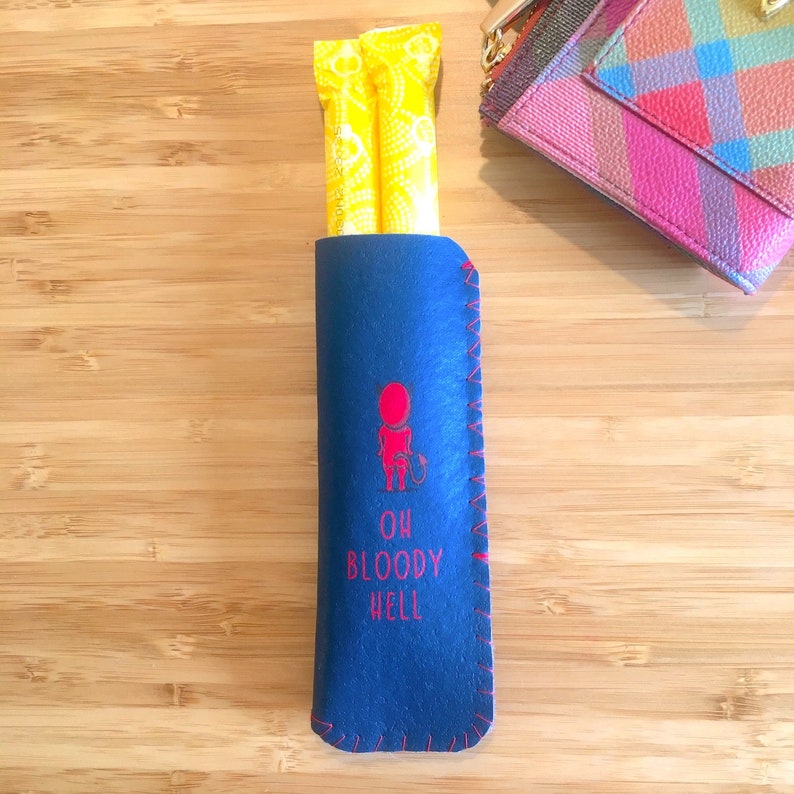 Tampon Case Funny Tampon Holder Discreet Tampon Pouch ideal Etsy