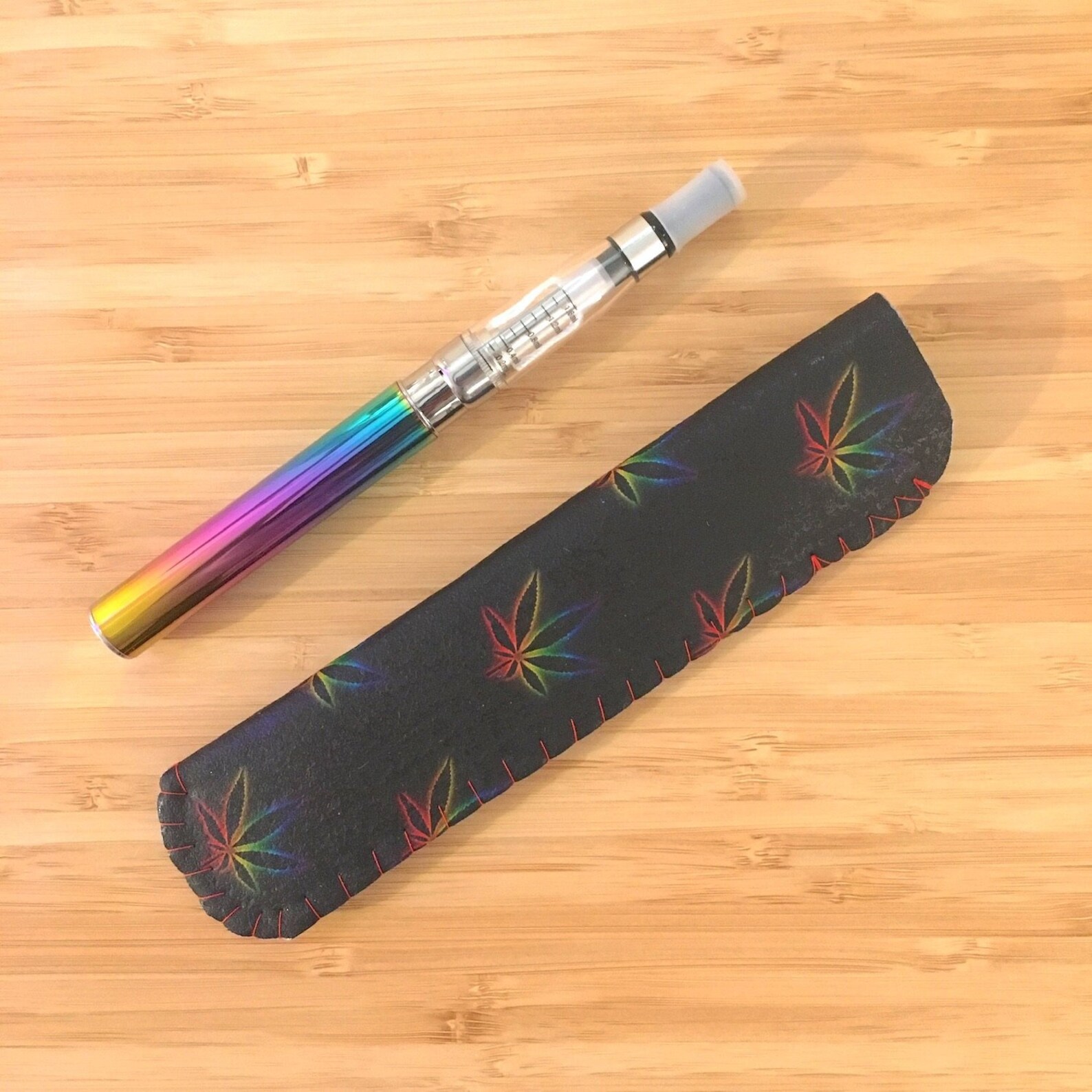 Black Rainbow Weed Leaf Vape Pen Case VAPE Pen Holder Vape Etsy Singapore