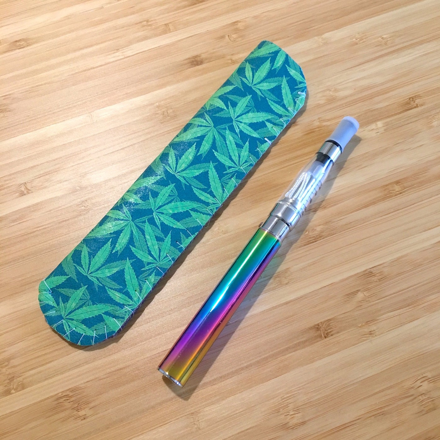 Green Weed VAPE PEN HOLDER ECig Holder ECig Case Vape Pen Etsy