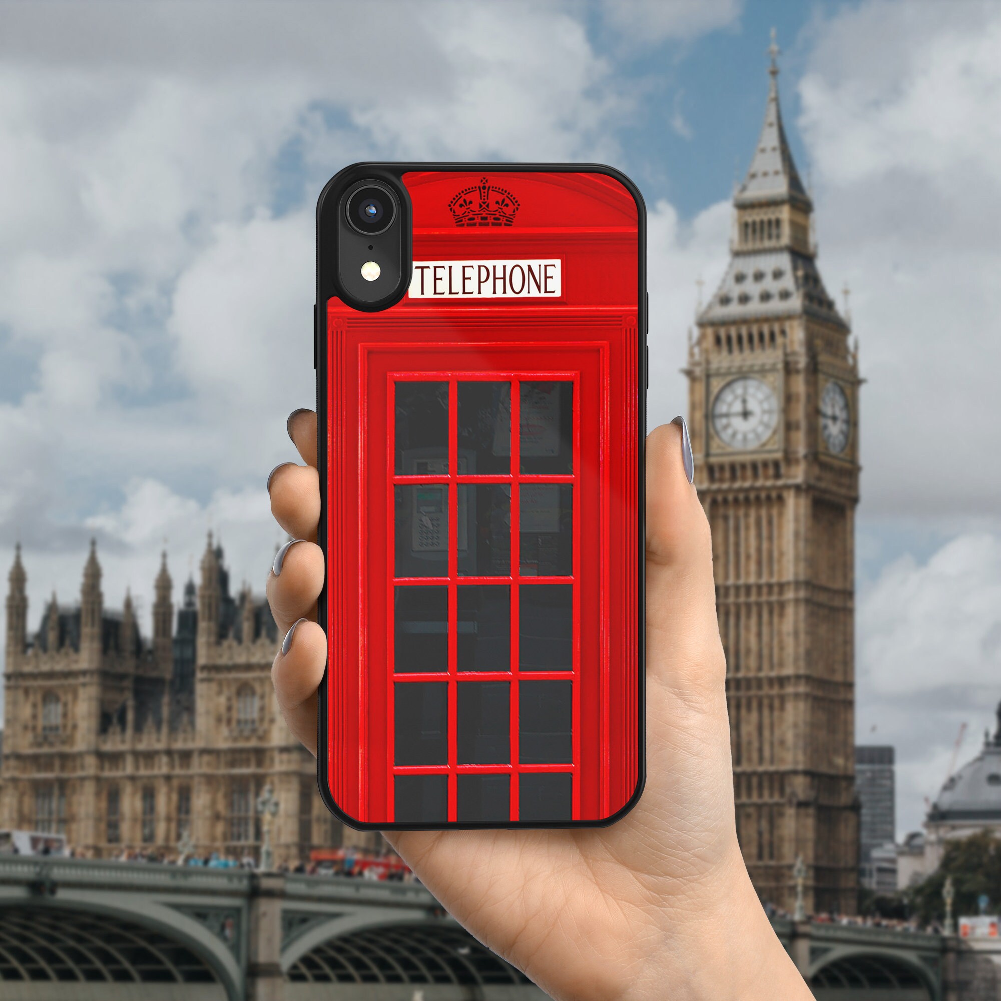 British Telephone Box Iphone Se Case Iphone 12 Case Etsy