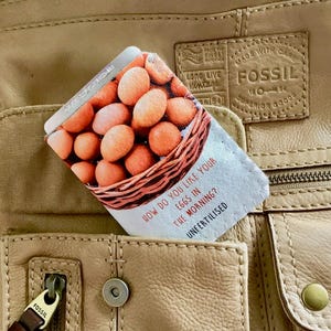 Funny Felt Birth Control Pill Case: Unfertilised Eggs Design