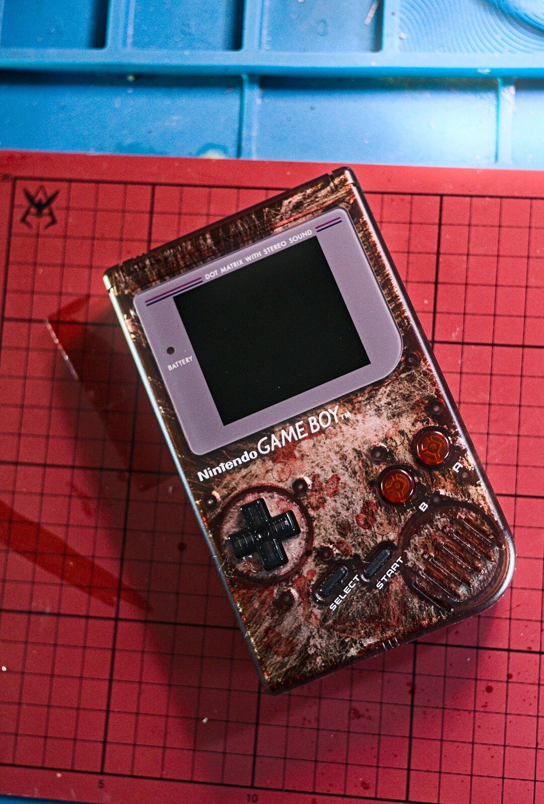 Custom Painted Nintendo Game Boy DMG-01 IPS, New Components ,read