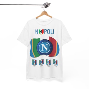Napoli Football Team T-Shirt, Gift Clothing for Football Fans, Napoli, Serie A Scudetto Fans, Napoli Scudetto Serie A T-Shirt, Football