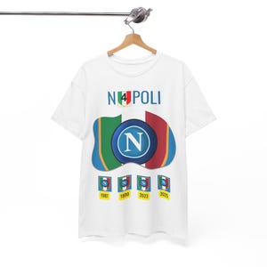 Napoli Football Team T-Shirt, Gift Clothing for Football Fans, Napoli, Serie A Scudetto Fans, Napoli Scudetto Serie A T-Shirt, Football