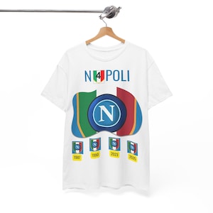 Napoli Football Team T-Shirt, Gift Clothing for Football Fans, Napoli, Serie A Scudetto Fans, Napoli Scudetto Serie A T-Shirt, Football