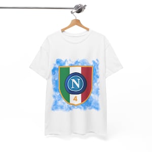 Napoli Football Team T-Shirt, Gift Clothing for Football Fans, Napoli, Serie A Scudetto Fans, Napoli Scudetto Serie A T-Shirt, Football
