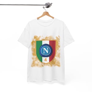 Napoli Football Team T-Shirt, Gift Clothing for Football Fans, Napoli, Serie A Scudetto Fans, Napoli Scudetto Serie A T-Shirt, Football