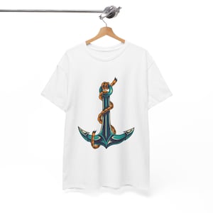 Nautical Anchor T-Shirt Maritime Symbols Design Anchor Shirt, Nautical Shirt, Beach Shirt, Summer Shirt, Men, beach t-shirt, Sailor gift,