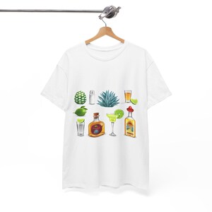 Tequila and Sunshine T-Shirt, Tequila Gift T-Shirt, Funny Summer Alcohol T-Shirt, Humorous , Funny Summer T-Shirt, Drinking Gift alcol retrò