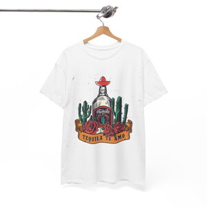 Tequila and Sunshine T-Shirt, Tequila Gift T-Shirt, Funny Summer Alcohol T-Shirt, Humorous , Funny Summer T-Shirt, Drinking Gift alcol retrò