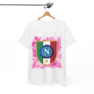 Napoli Football Team T-Shirt, Gift Clothing for Football Fans, Napoli, Serie A Scudetto Fans, Napoli Scudetto Serie A T-Shirt, Football