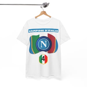 Napoli Football Team T-Shirt, Gift Clothing for Football Fans, Napoli, Serie A Scudetto Fans, Napoli Scudetto Serie A T-Shirt, Football