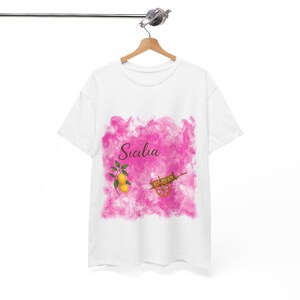 Sicily Sunset Tee - Unisex  Cotton Shirt, Relaxed Fit, Motivational Quote, Perfect for Travel Lovers, Gifts for Her/Him Sicily gift,sicily