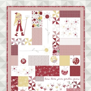 Hard Copy Pattern: Quite Contrary Quilt Pattern. Ladybug Mania Fabric. meags & me quilt pattern. Mary Mary Quite Contrary