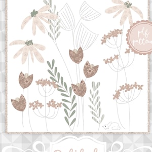 Instant Download: Delilah. Hunny Bunny Fabric Collection