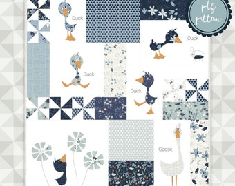 Instant Download: Duck Duck Goose MINI- The slightly smaller version of our Block of the Month
