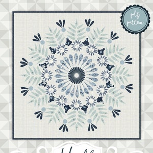 Instant Download: Mandala. Large appliqué quilt. Mandala inspired quilt pattern