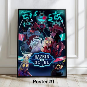 Hazbin Hotel Poster | Hazbin Hotel Wall Print | Retro Art Collectible | Aesthetic Home Decor | Unframed Wall Art Poster