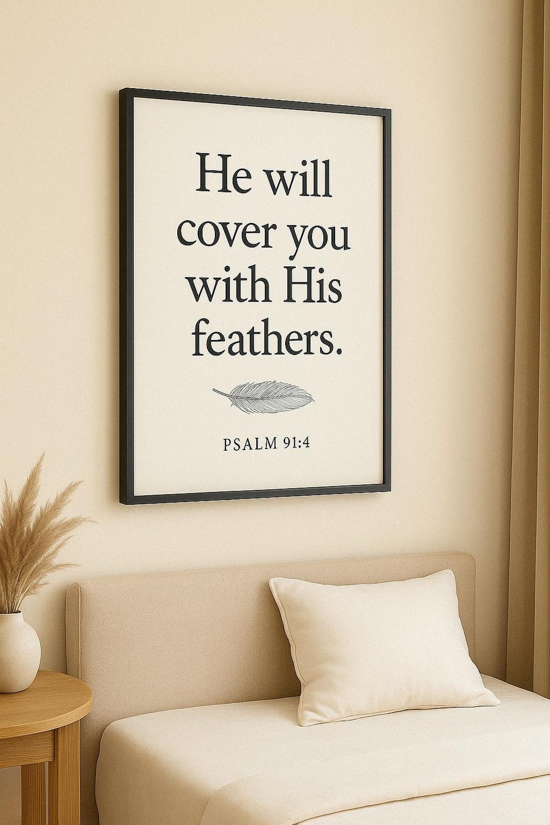 Protection Scripture Background Divine Protection Bible Verse Wall Art – 5 Printable Christian Posters ...