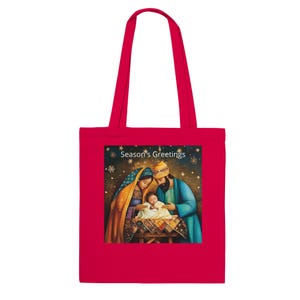 Rote Weihnachtstasche