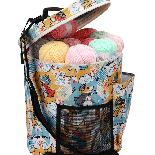 Yarn Storage Bag XLARGE Bucket Style Yarn Tote Bag Craft Etsy