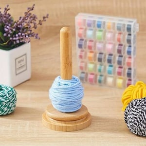 Single Yarn Holder - Yarn Ball Holder - Yarn Spinner - Yarn Winder - Yarn Lazy Susan