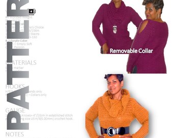 Crochet Sweater Pattern, Plus Sizes Included, Crochet Top Pattern, Plus Size Crochet, Oversized Tunic Pattern, Crochet Shirt, Patron Crochet