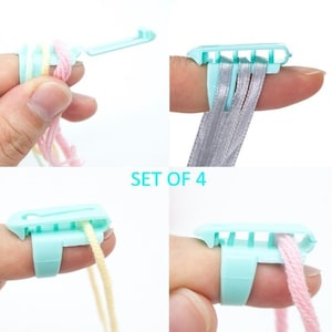 Yarn Ring Guide (Pack of 4) - Plastic - Yarn Tension Guide - Yarn Splitter