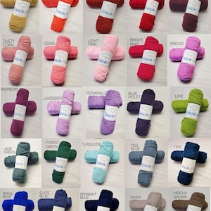 Yarn, Acrylic Yarn, Soft & Fluffy Yarn - Crocheting Yarn, Knitting Yarn, #5 Bulky Weight Yarn, Yarn For Crochet Amigurumi, Guchet Yarn
