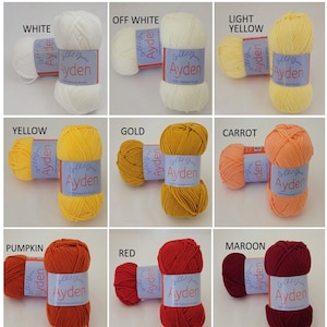 Yarn, Acrylic Yarn, Lightweight & Soft Yarn, Knitting Yarn, Crocheting Yarn, Punch Needle Yarn, Guchet, Soft yarn, Baby Yarn AYDEN image 4