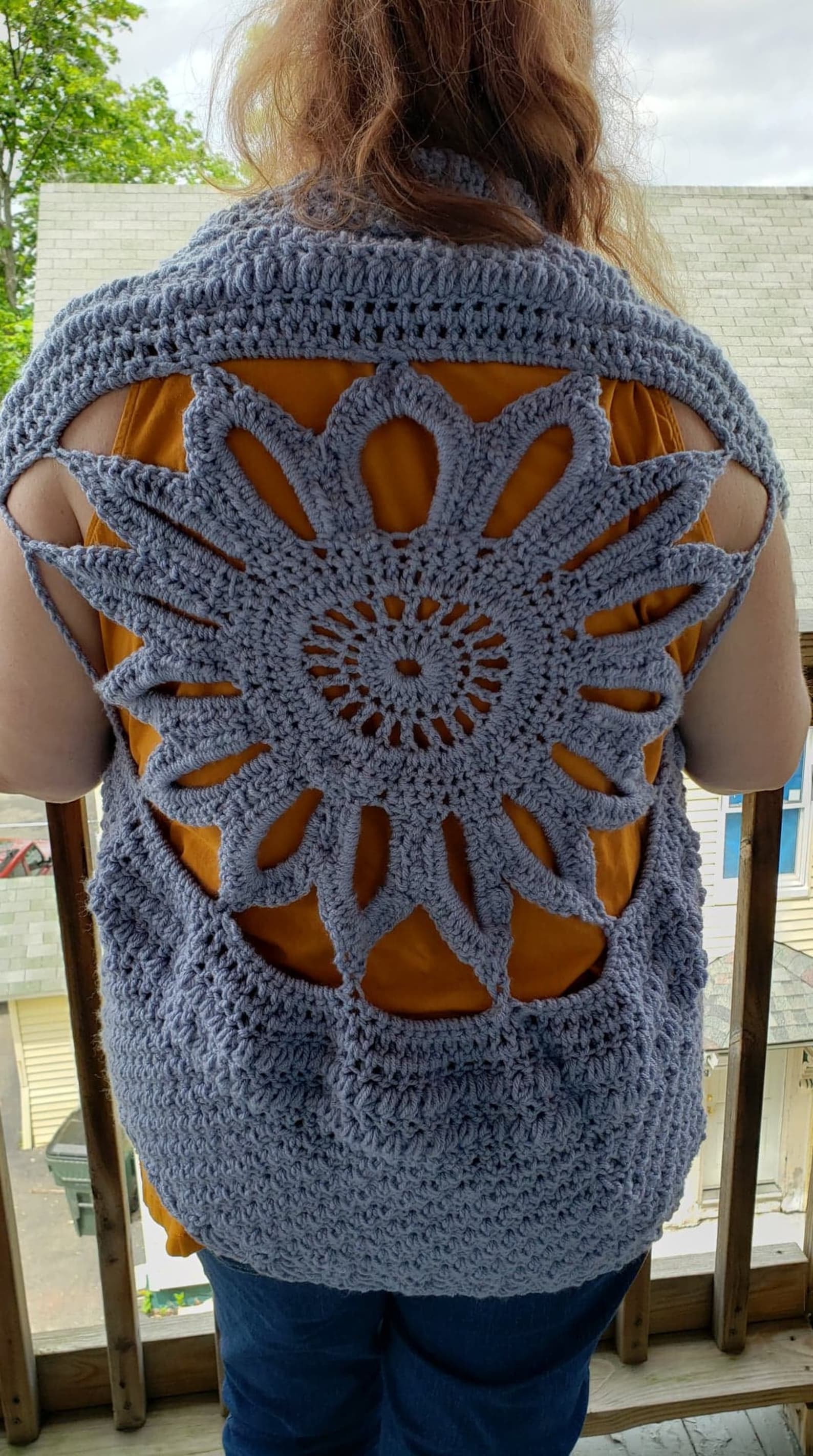 Crochet Vest Pattern Circular Crochet Vest Includes Plus Etsy