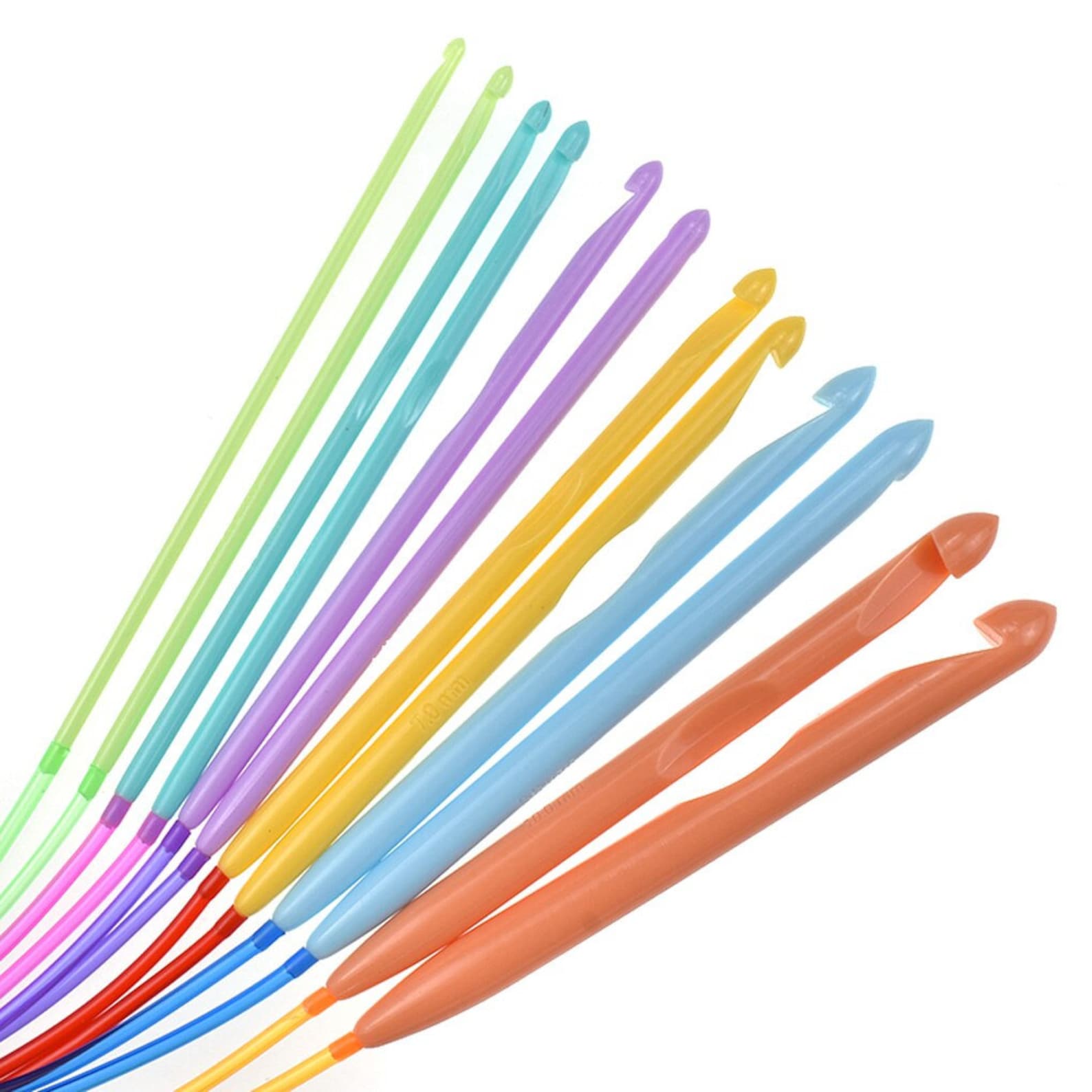 Tunisian Crochet Hook Set on Cable Includes 12 Long Hooks Etsy