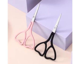 Scissors, Heart Shaped, Trimming scissors, Easy action scissors, Yarn scissors, Portable scissors, HEARTS