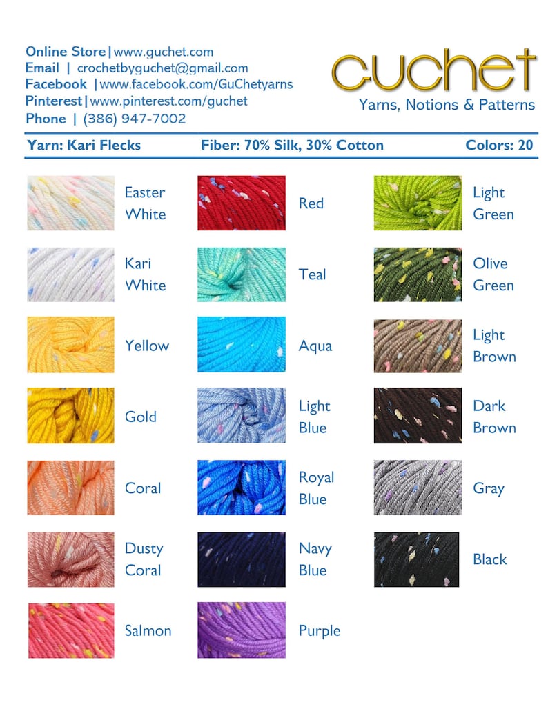Yarn, Silk & Cotton Blended with Flecks, 4 Worsted Weight Yarn, Crochet Yarn, Knitting Yarn, Silk Yarn, Yarn for Baby Blanket, Organic yarn image 10