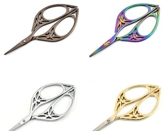 Scissors, Cutting scissors, Trimming scissors, Shear scissors, Embroidery scissors, Sewing scissors, Craft scissors, Guchet, Yarn, LEAF