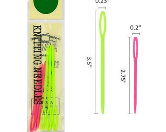 Yarn Needle (Pack of 6) - Plastic, Large Eye Needles for Yarn