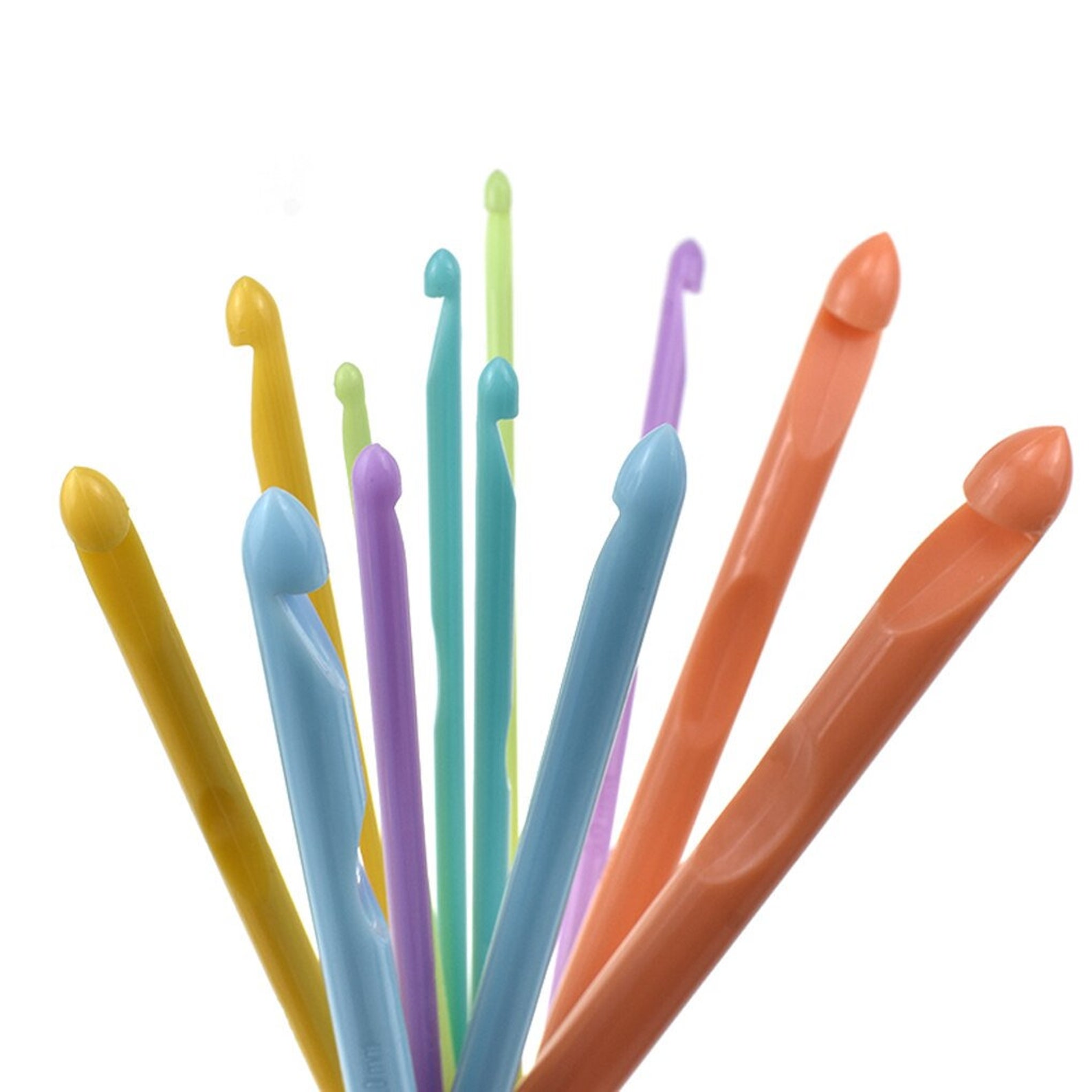 Tunisian Crochet Hook Set on Cable Includes 12 Long Hooks Etsy