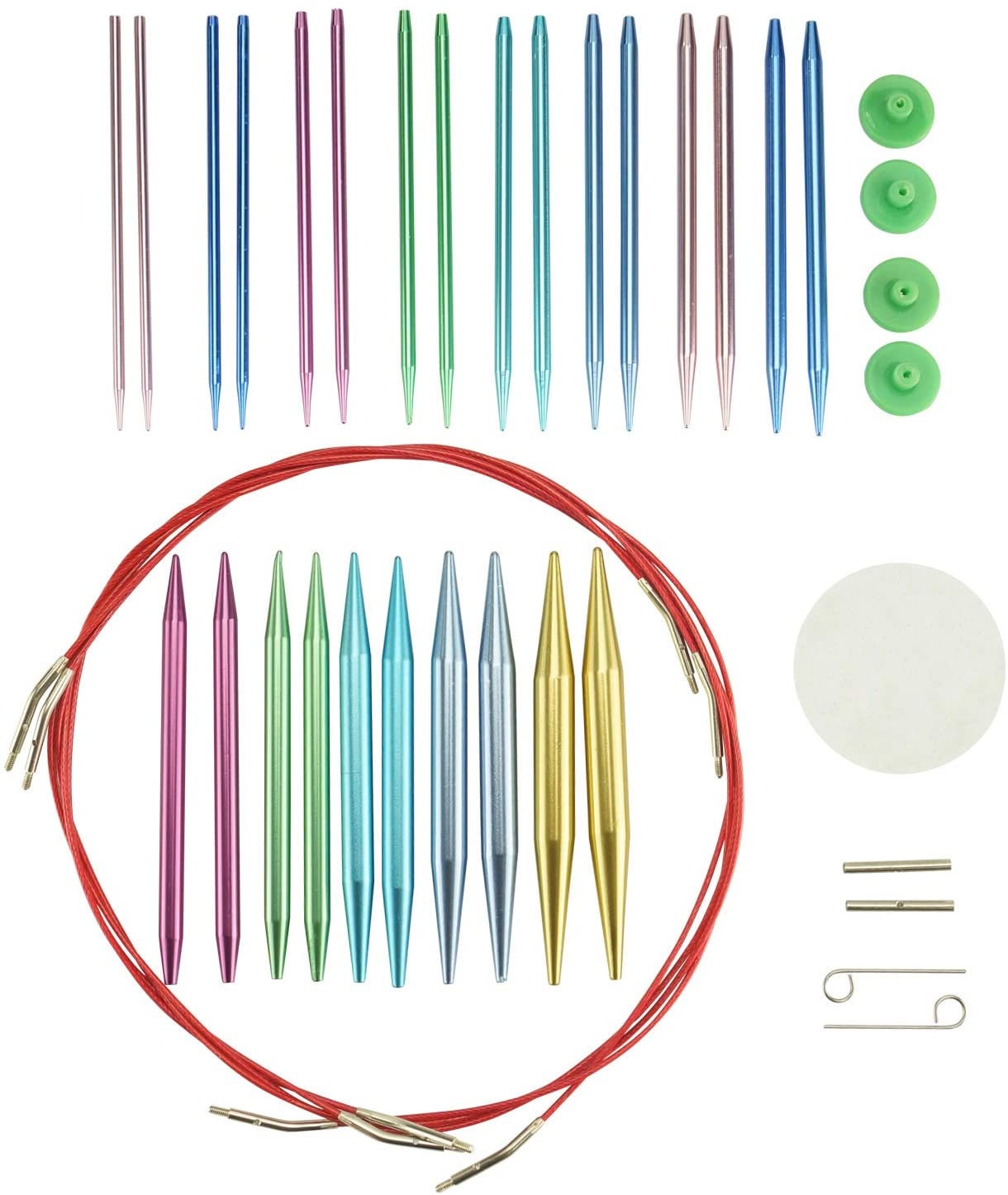 Interchangeable Knitting Needle Set Metal Includes 13 Etsy