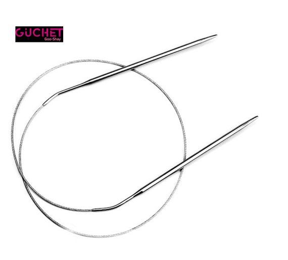  Size 11 Circular Knitting Needles 16 Inch Round Metal Kit