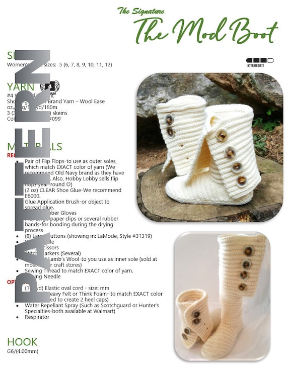 Crochet Boot Pattern, Crochet Shoe Pattern, Crochet Slipper Pattern, Crochet Pattern, Crocheting Clothing Pattern, Plus Size Crochet, GuChet