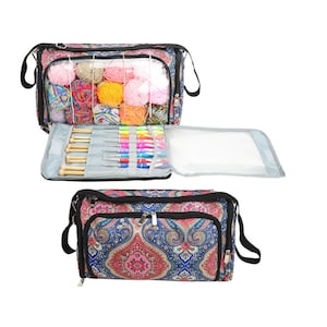 Yarn Bag Bag - Cylinder Style Yarn Bag, FREE SHIPPING, Craft Bag, Gift for Crocheter, Gift for Knitter Gift for Yarn Lover