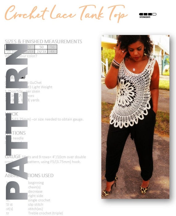 Crochet Top Pattern, Crochet Tank Top Pattern, Crochet Shirt Pattern, Plus Size Crochet, Crochet Top Pattern, Tank Top Crochet Pattern