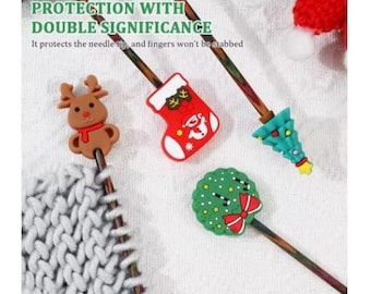 Knitting Needle Stoppers, Knitting Needle Tip Protectors - 8 pc set