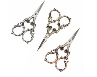 Scissors, Fancy Scissors, Embroidery scissors, Sewing scissors, Scissors for Seamstress, Gift for Crocheter, Gift for Knitter, FANCY SWIRL