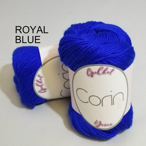 Yarn Gift Set Silk/Cashmere & Sequins Yarn Gift for Yarn Lover, Silk Yarn, Gift for Knitter, Yarn for Wedding Dress, ROYAL BLUE image 2