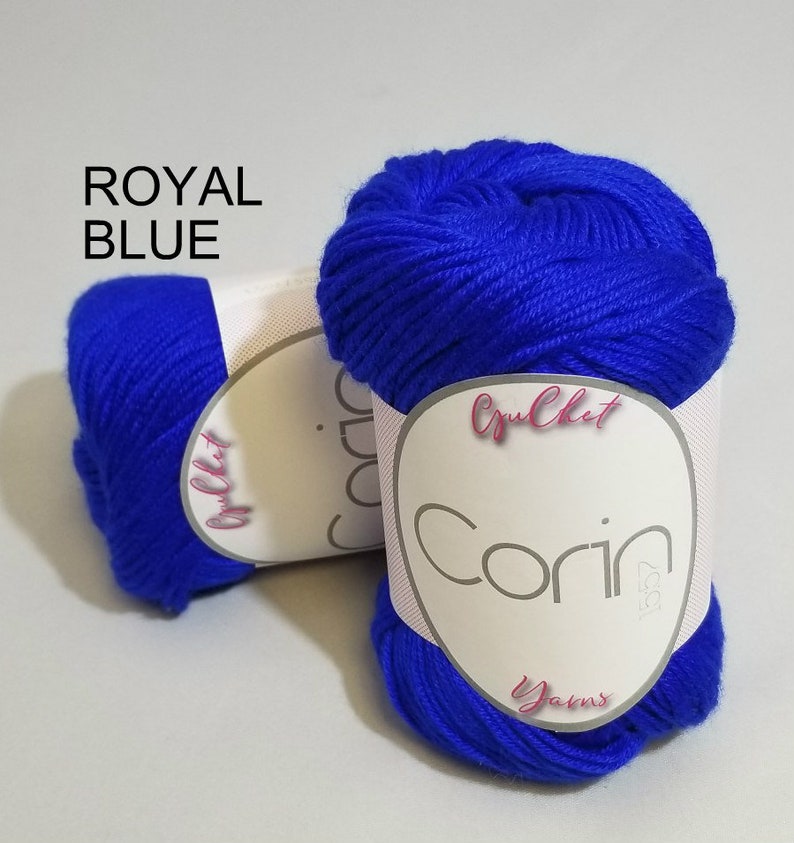 Yarn Gift Set Silk/Cashmere & Sequins Yarn Gift for Yarn Lover, Silk Yarn, Gift for Knitter, Yarn for Wedding Dress, ROYAL BLUE image 2