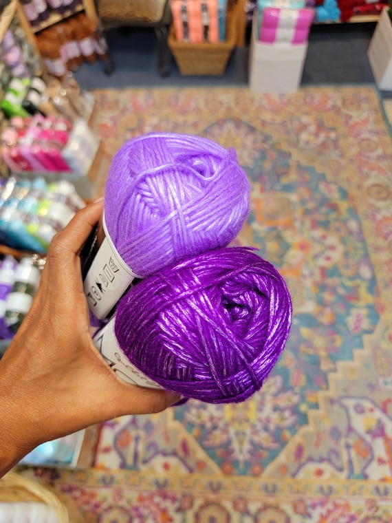 Metallic Yarn, Crochet Yarn, Knitting Yarn, Shiny Yarn, Soft Yarn