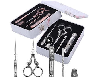 Scissors, Sewing Gift Set - Cutting scissors, Embroidery scissors Sewing scissors, Gift for Seamstress, Gift for Yarn Lover, MAJESTIC
