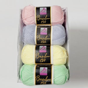 Yarn Gift Set, Pastel Yarn, Gift for Yarn Lover, Cotton yarn, Gift for her, Crochet Yarn, Yarn for knitter, Knitting Yarn, Guchet-EASTER